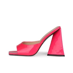 Patent Leather Party Mule Sandals Square Toe Slides With Block Heel -Ladies Fashion Shoes patent leather party mule sandals square toe slides with block heel 12 2 1.jpg.mst