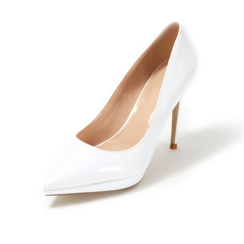 Patent Leather Pointed Toe Platform Stiletto Heels Pumps - Image 16