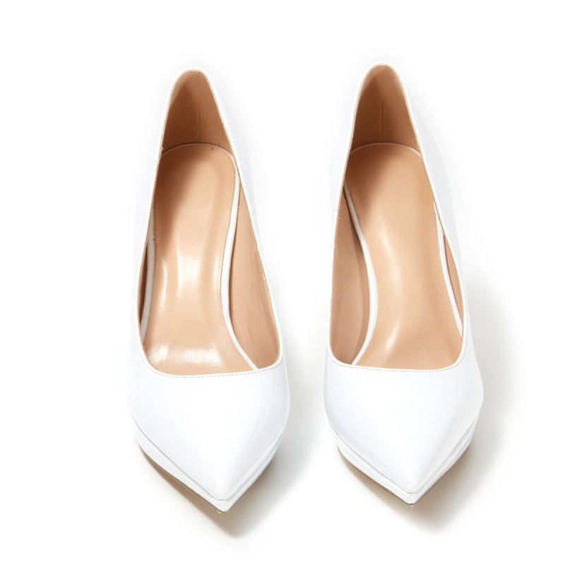 Patent Leather Pointed Toe Platform Stiletto Heels Pumps - Image 13