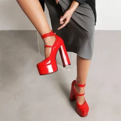 Summer Platform Block Heel Pumps Strappy Mary Jane With Closed Toe -Ladies Fashion Shoes platform block heel pumps strappy mary jane 22 1 1.jpg.mst