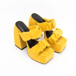 Plisse Chunky Heel Platform Mule Sandals Double Strap Suede Mules Heels 37 Plisse Chunky Heel Platform Mule Sandals Double Strap Suede Mules Heels -Ladies Fashion Shoes plisse chunky platform mule sandals double strap mules shoes 5 1.jpg.mst