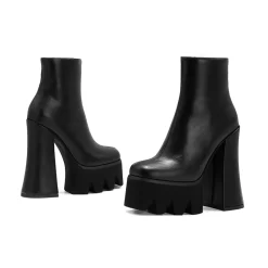 Punk Chunky Heeled Platform Zipper Ankle Boots For Winter -Ladies Fashion Shoes punk chunky heeled platform zipper ankle boots for winter 1 1.jpg.mst