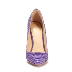 Snakeskin Prints Stiletto High Heel Pumps Pointed Toe Party Shoes -Ladies Fashion Shoes purple snakeskin prints stiletto high heel pumps 3 .jpg.mst