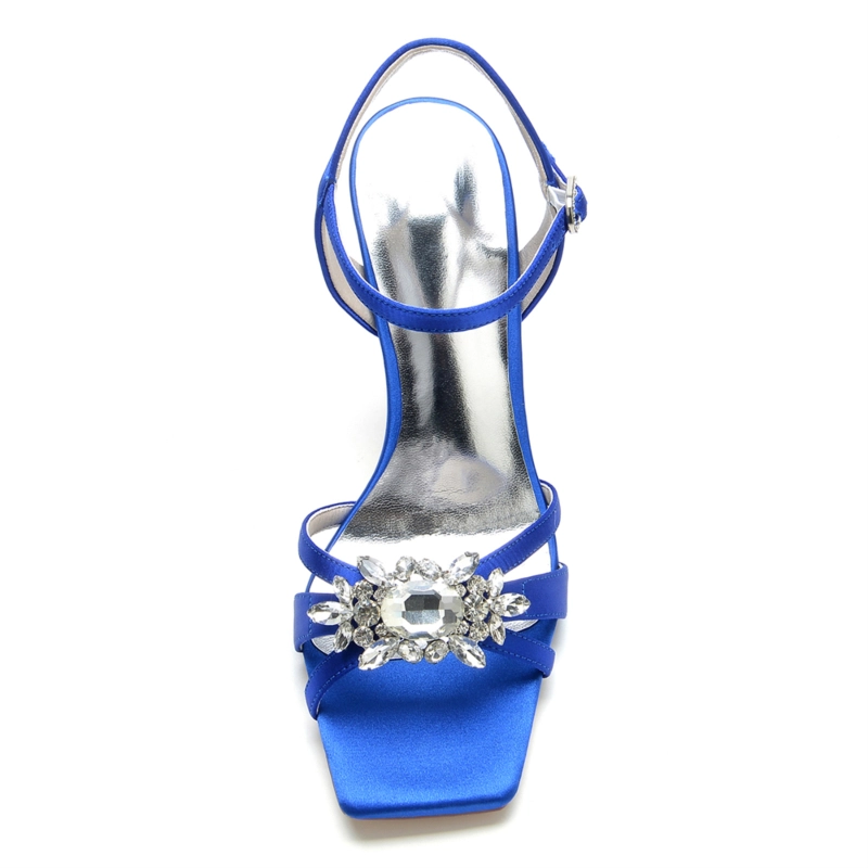 Rhinestone Party Sandals Stiletto Heel Ankle Strap Sandals 13 Rhinestone Party Sandals Stiletto Heel Ankle Strap Sandals - Image 11