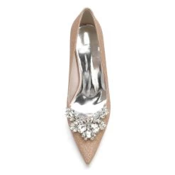 Rhinestone Glitter Pointed Toe Stiletto Heel Pumps -Ladies Fashion Shoes rhinestone glitter pointed toe stiletto heel pumps 3 1