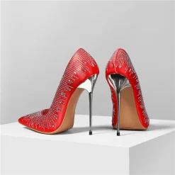 Rhinestones Satin Pumps Pointed Toe Dresses Shoes Metallic Stiletto Heels With Closed Toe -Ladies Fashion Shoes rhinestones satin pumps pointed toe dresses shoes with metallic stiletto heel 18 1 1.jpg.mst