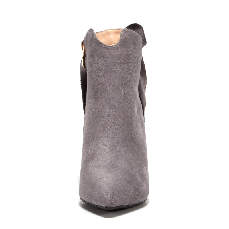 Ruffle Ankle Booties Pointed Toe Stiletto High Heel Zipper Boots 21 Ruffle Ankle Booties Pointed Toe Stiletto High Heel Zipper Boots - Image 19