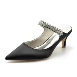 Satin Jeweled Mules Heels Backout Kitten Heel Pumps -Ladies Fashion Shoes satin jeweled mules heels backout kitten heel pumps 6 1.jpg.mst