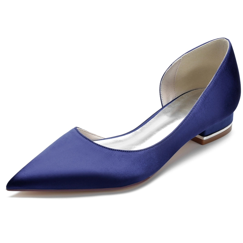 Satin Pointed Toe Flat Shoes 5 Satin Pointed Toe Flat Shoes - Image 3