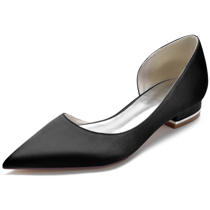 Satin Pointed Toe Flat Shoes 8 Satin Pointed Toe Flat Shoes - Image 6