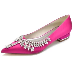 Satin Pointed Toe Jewelry Embellished Wedding Flat -Ladies Fashion Shoes satin pointed toe jewelry embellished wedding flat 10 1.jpg.mst