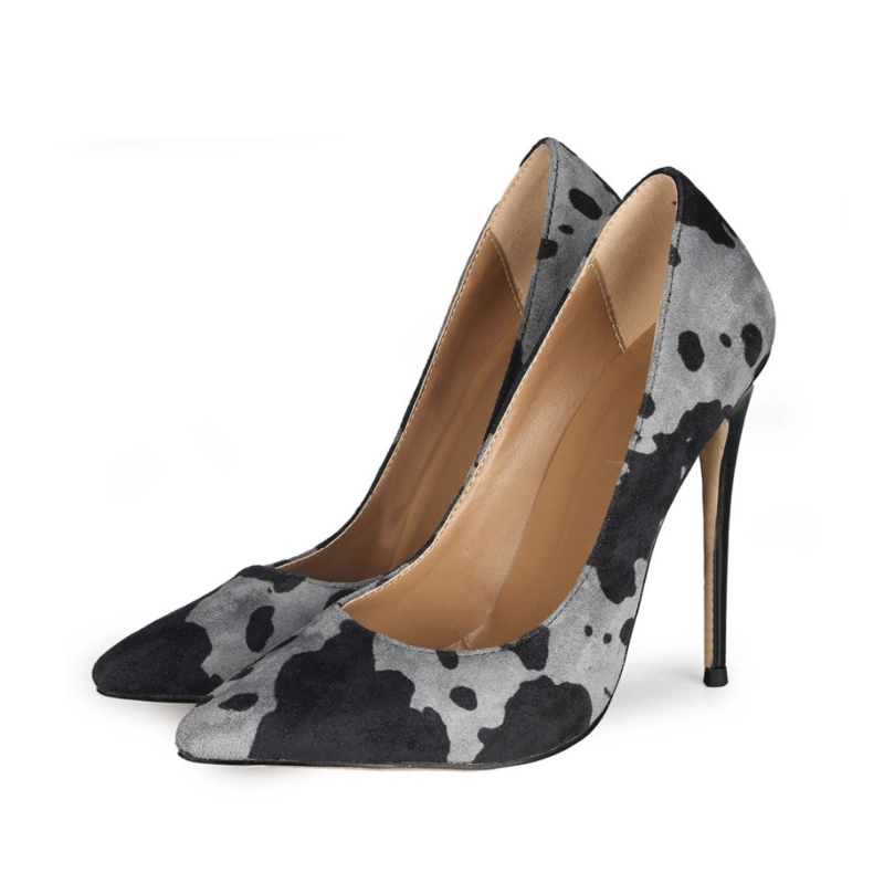 Sexy Animal Printed Stiletto Pumps Poined Toe 5 Inches Heels Shoes - Image 12