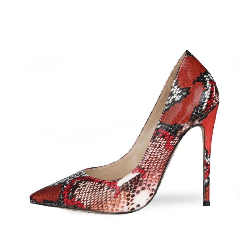 Sexy Animal Printed Stiletto Pumps Poined Toe 5 Inches Heels Shoes - Image 14