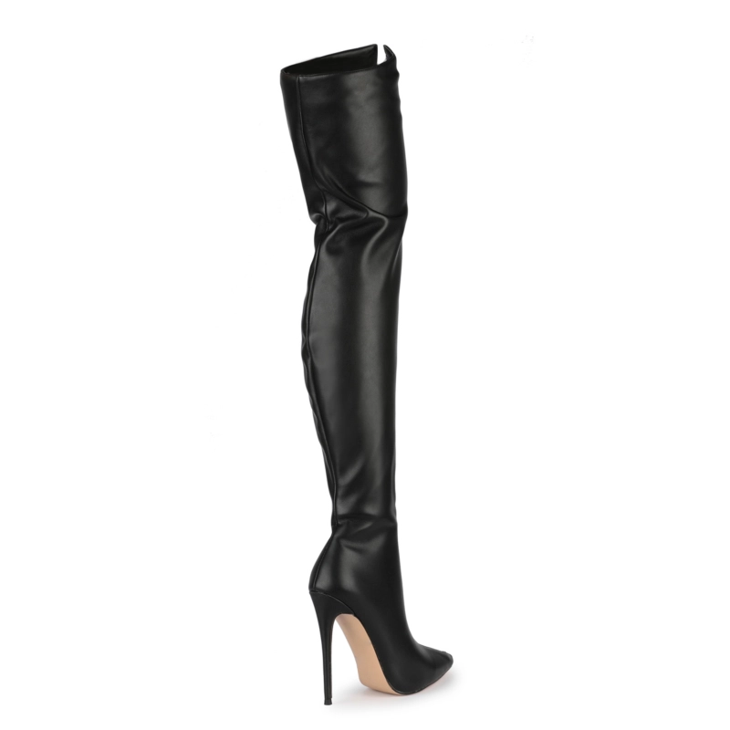 Sexy Patent Leather Zipper Over The Knee Stiletto Thigh High Boots 9 Sexy Patent Leather Zipper Over The Knee Stiletto Thigh High Boots - Image 7