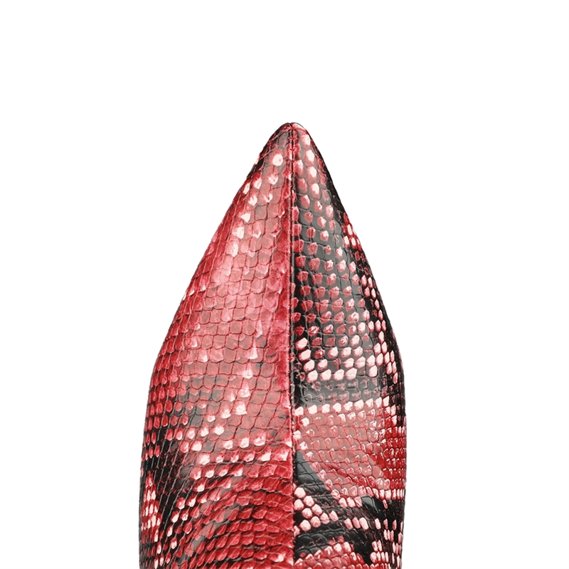 Sexy Snake Prints Stiletto Over The Knee Thigh High Boots With Pointy Toe - Image 8