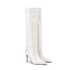 Snake Print Knee High Stiletto Boots Pointed Toe Dress Boots For Women -Ladies Fashion Shoes snake print knee high stiletto boots pointed toe dress boots for women 17 1 1.jpg.mst