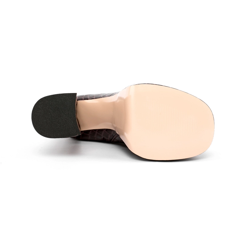 Snake Print Platform Ankle Boots Patent Leather Chunky Heel Booties With Zipper - Image 20