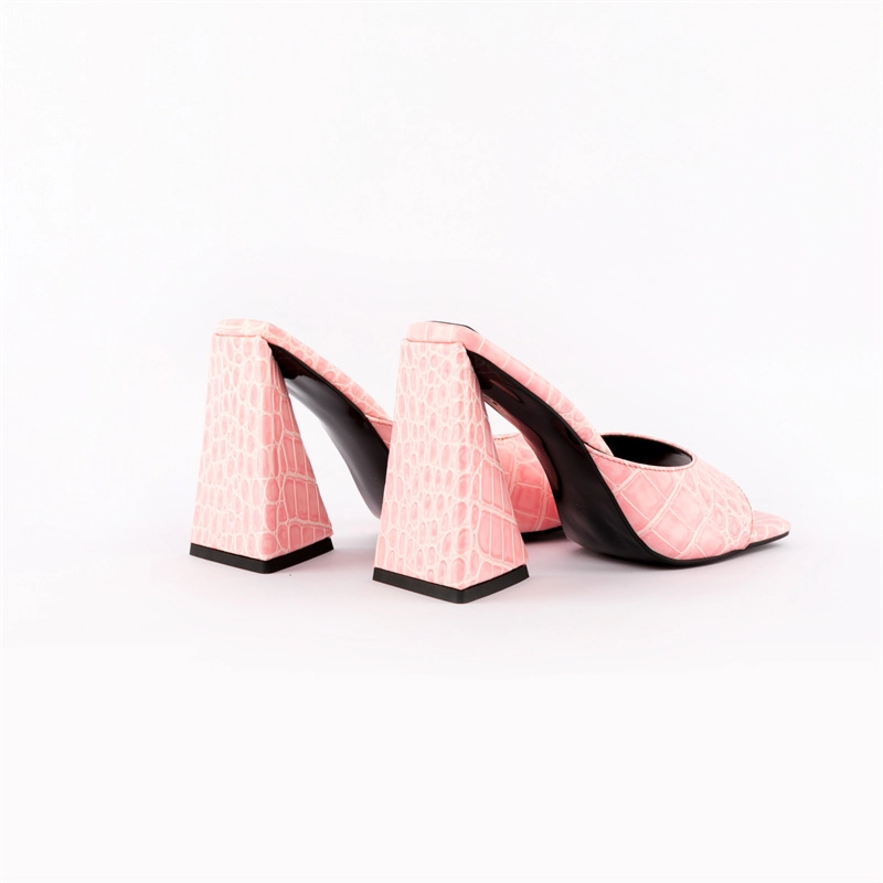 Snake Print Slide Sandals Block Heels Square Toe Sexy Party Sandals 20 Snake Print Slide Sandals Block Heels Square Toe Sexy Party Sandals - Image 18