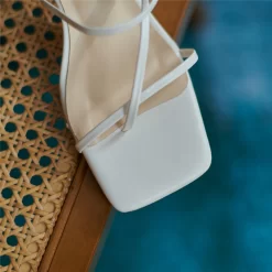 Spring Square Toe Strappy Sandals Shoes With Irregular Block Heels -Ladies Fashion Shoes spring square toe strappy sandals shoes with irregular block heels 4 2.jpg.mst