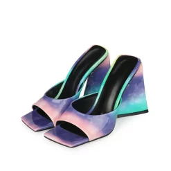 Square Toe Slide Sandal Spring Gradient Block Heel Shoes -Ladies Fashion Shoes square toe slide sandal 2021 spring gradient block heel shoes 1 1.jpg.mst