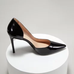 Patent Leather Pointed Toe D'orsay Stiletto Heels Pumps -Ladies Fashion Shoes sr 03371 1.jpg.mst