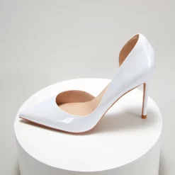 Patent Leather Pointed Toe D'orsay Stiletto Heels Pumps -Ladies Fashion Shoes sr 03377 1.jpg.mst