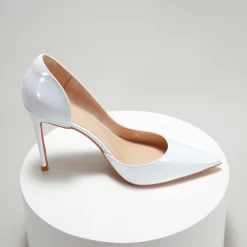 Patent Leather Pointed Toe D'orsay Stiletto Heels Pumps -Ladies Fashion Shoes sr 03380 1.jpg.mst