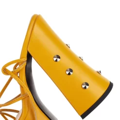 Studded Lace Up Platform Sandals Chunky High Heels Strappy Dress Shoes -Ladies Fashion Shoes studded lace up platform sandals chunky high heels strappy shoes 2 1 1.jpg.mst