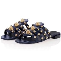 Studded Multi-Straps Slip On Sandals Beach Party Flat Sandals Summer Open Toe Silde Shoes -Ladies Fashion Shoes studded multi straps beach party flat silde sandals wide width 4 1 1.jpg.mst
