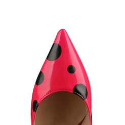 Stylish Polka Dot Pumps Heels Patent Leather Stiletto Shoes For Party -Ladies Fashion Shoes stylish polka dot pumps heels patent leather stiletto shoes with pointed toe 18 1.jpg.mst
