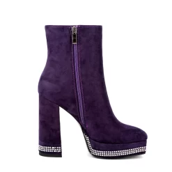 Suede Square Toe Rhinestone Chunky Heel Platform Ankle Boots 27 Suede Square Toe Rhinestone Chunky Heel Platform Ankle Boots -Ladies Fashion Shoes suede square toe rhinestone chunky heel platform ankle boots purple 5 1.jpg.mst