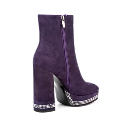 Suede Square Toe Rhinestone Chunky Heel Platform Ankle Boots 28 Suede Square Toe Rhinestone Chunky Heel Platform Ankle Boots -Ladies Fashion Shoes suede square toe rhinestone chunky heel platform ankle boots purple 6 1.jpg.mst