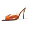 PVC Jelly Stiletto Heel 5 Inch Sandals Pointed Toe Clear Heeled Slides -Ladies Fashion Shoes tjl 597208882373 21.jpg.mst