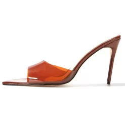 PVC Jelly Stiletto Heel 5 Inch Sandals Pointed Toe Clear Heeled Slides -Ladies Fashion Shoes tjl 597208882373 24 2.jpg.mst
