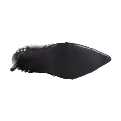 Women's Black Veagn Leather Pointed Toe Rivets Stiletto Heels Ankle Booties 35 Women's Black Veagn Leather Pointed Toe Rivets Stiletto Heels Ankle Booties -Ladies Fashion Shoes u2s my 20221102 1 11.jpg.mst