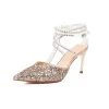 Women's Pointed Toe Strappy Glitter Stilettos Pumps Wedding Shoes -Ladies Fashion Shoes u2s myd 20221102 5 18 1 1.jpg.mst