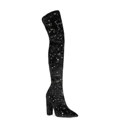 Stars Pattern Velvet Thigh High Boots With Block Heel -Ladies Fashion Shoes u2s wj190 03 1.jpg.mst