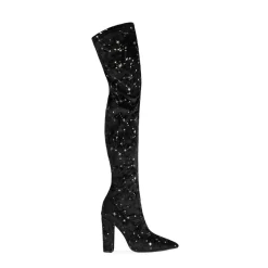 Stars Pattern Velvet Thigh High Boots With Block Heel -Ladies Fashion Shoes u2s wj190 06 1.jpg.mst