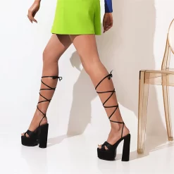 Summer New Arrival Party Strappy Platform Sandals Satin Chunky Heels -Ladies Fashion Shoes u2s wl 1 10 800 13 1.jpg.mst