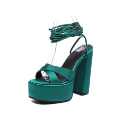 Summer New Arrival Party Strappy Platform Sandals Satin Chunky Heels -Ladies Fashion Shoes u2s wl 1 10 800 24 1.jpg.mst