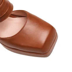 Vegan Leather Square Toe Platform Block Heel Slingback Mary Jane Sandals 37 Vegan Leather Square Toe Platform Block Heel Slingback Mary Jane Sandals -Ladies Fashion Shoes u2s wl 2 3 19 1.jpg.mst