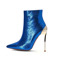 Women's Python Printed Pointed Toe Stiletto Heels Ankle Booties -Ladies Fashion Shoes u2s zj 007 us 02 1.jpg.mst