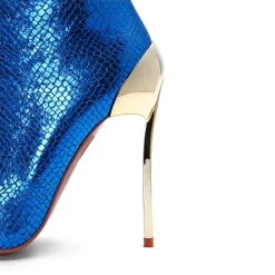 Women's Python Printed Pointed Toe Stiletto Heels Ankle Booties -Ladies Fashion Shoes u2s zj 007 us 03 1 1.jpg.mst