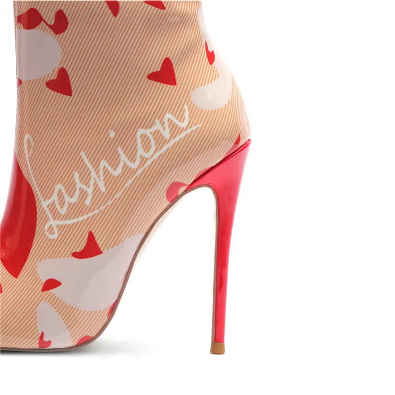 Women's Patent Leather Pointed Toe Ankle Boots 6 Women's Patent Leather Pointed Toe Ankle Boots - Image 4