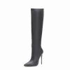 Women's Vegan Leather Pointed Toe Stilettos Knee High Boots -Ladies Fashion Shoes u2s zj 078 us 01 1.jpg.mst