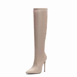 Women's Vegan Leather Pointed Toe Stilettos Knee High Boots -Ladies Fashion Shoes u2s zj 078 us 05 1.jpg.mst