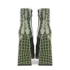 Women's Patent Leather Platform Chunky Heels Square Toe Ankle Booties 27 Women's Patent Leather Platform Chunky Heels Square Toe Ankle Booties -Ladies Fashion Shoes u2s zj 493 us 07 1.jpg.mst