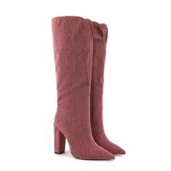 Denim V Cut Knee High Boots Pointed Toe Chunky Heels Long Boots -Ladies Fashion Shoes u2s zj 498 us 06 1.jpg.mst