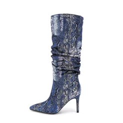 Women's Pointed Toe Stilettos Sclouch Knee High Booties -Ladies Fashion Shoes u2s zj 504 us 01 1.jpg.mst