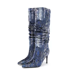 Women's Pointed Toe Stilettos Sclouch Knee High Booties -Ladies Fashion Shoes u2s zj 504 us 07 1.jpg.mst